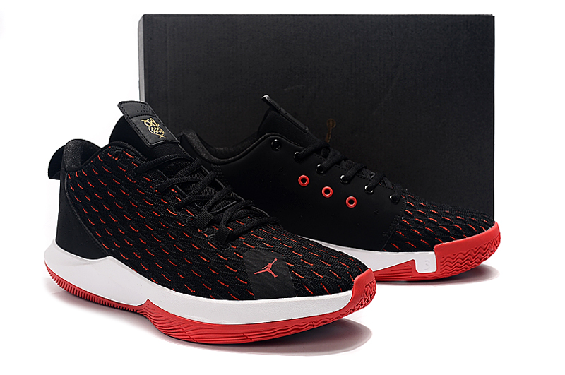 2019 Men Jordan CP3 12 Black Red White Shoes
